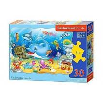 Puzzle 30 dílků - Delfín a jeho kamarádi 3501