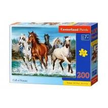 Puzzle 200 dílků - Běžící koně 222056