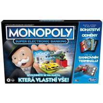 Hasbro Monopoly Super elektronické bankovnictví CZ