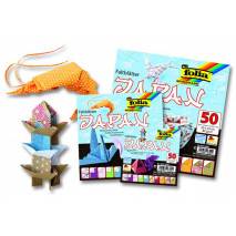 Papíry na skládání Origami JAPAN, 50 listů, 15x15cm, 80g