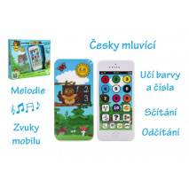 Teddies Naučný mobilní telefon s krytem Moudrá sova - mluví česky