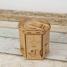 [poškozené zboží] EscWelt Dřevěný hlavolam Fort Knox Box