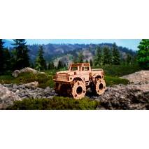 3D Dřevěný Monster Truck - SuperFast