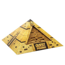 [poškozené zboží] EscWelt Dřevěný hlavolam Quest Pyramide