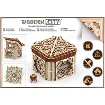 3D Dřevěná Tajemná krabička - stavebnice