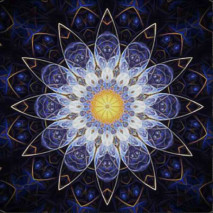 Diamantový obrázek 7D 30x30cm - Mandala fialová 6560