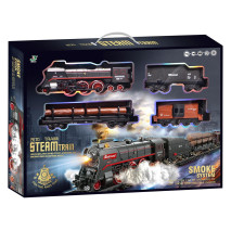 Vlaková souprava Steam Train 48ks, světlo, zvuk, efekt páry