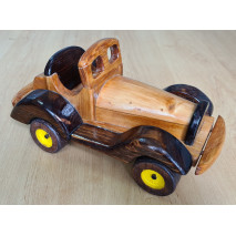 Dřevěné auto kabrio - dekorace - ruční práce