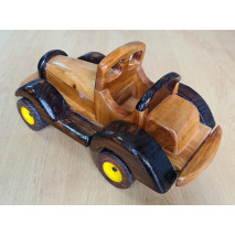 Dřevěné auto kabrio - dekorace - ruční práce