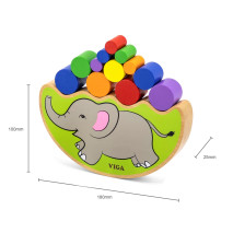VIGA Dřevěná hra sloní rovnováha