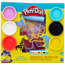 Hasbro Play-Doh Modelína 6 barev - ZVÍŘÁTKA E8535