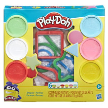 Hasbro Play-Doh Modelína 6 barev - TVARY E8534