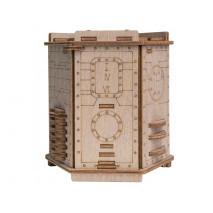 EscWelt Dřevěná stavebnice a hlavolam 3v1 3D FORT KNOX Box Pro