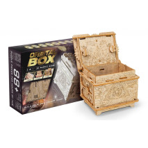 EscWelt Dřevěná stavebnice a hlavolam 3v1 3D ORBITAL Box