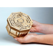 EscWelt Dřevěný hlavolam Secret Maze Box