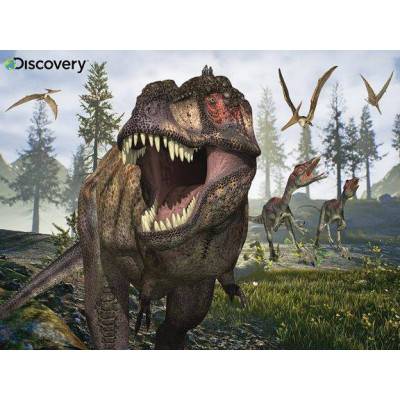 Puzzle 3D efekt - Dinosaurus T-REX 100 dílků