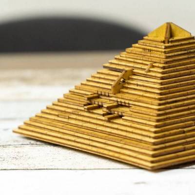 EscWelt Dřevěný hlavolam Quest Pyramide