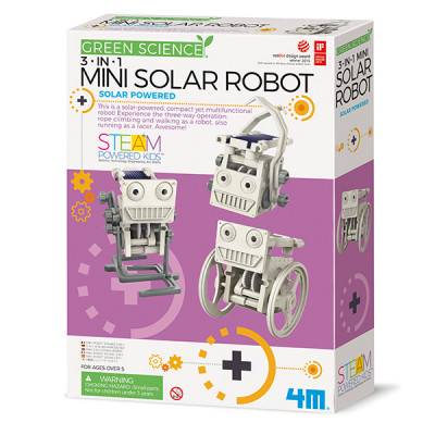 4M GreenScience Solární roboti mini 3v1
