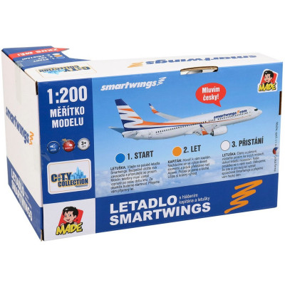 MaDe Letadlo SmartWings s hlášením kapitána a letušky