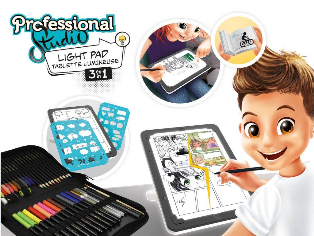 BUKI Profesionální studio - Komiksová kreslící tabulka 3v1