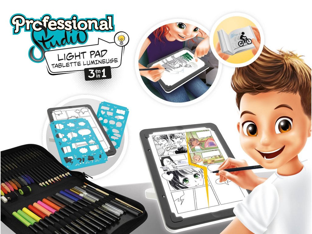 BUKI Profesionální studio - Komiksová kreslící tabulka 3v1